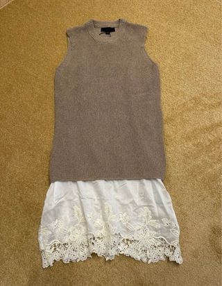 Vestido combinado Zara