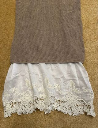 Vestido combinado Zara 