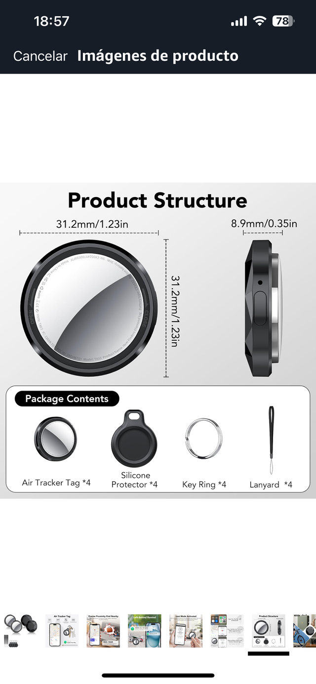 AirTag (4 uds) - Localizador Bluetooth
