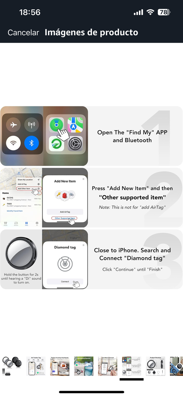 AirTag (4 uds) - Localizador Bluetooth