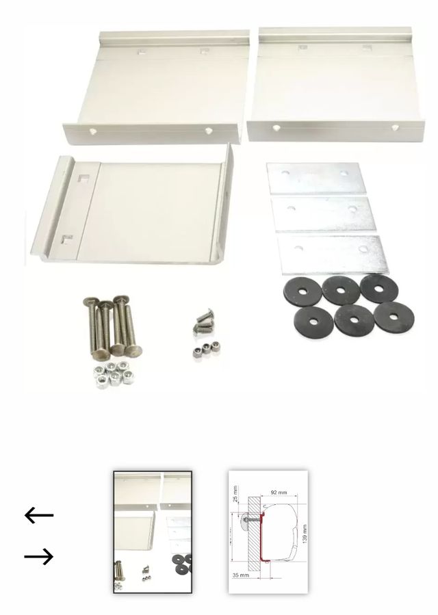 Kit Fiamma para toldo: Sujeción pared
