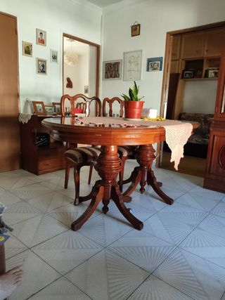 Mesa comedor 6 sillas madera