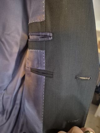 Traje caballero azul marino