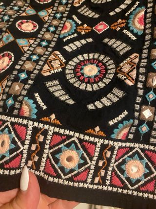 Mini falda étnica Zara - multicolor