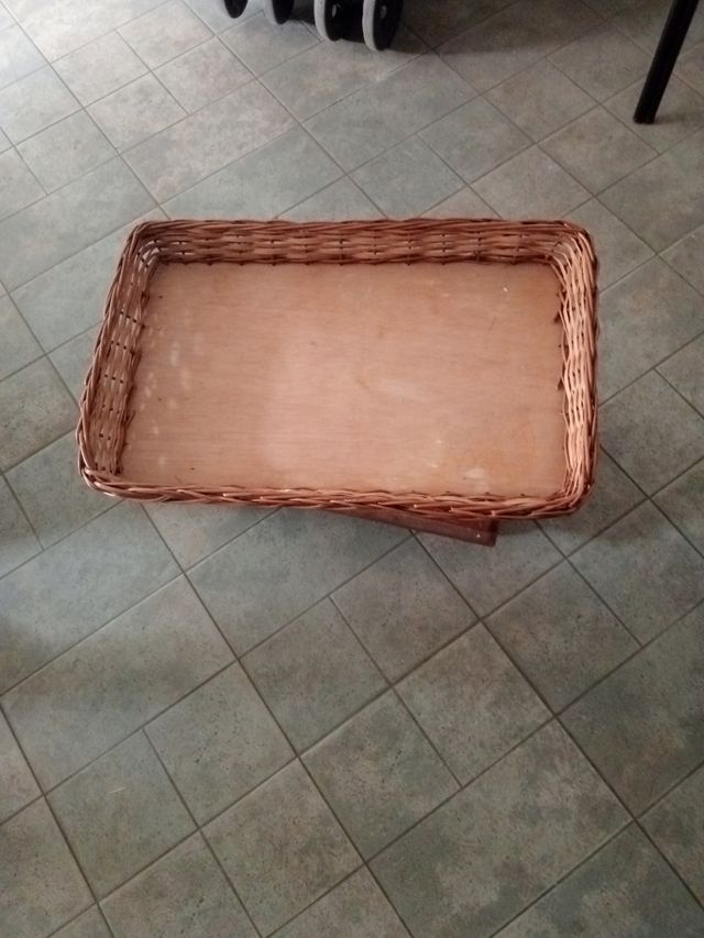 Cesta mimbre rectangular