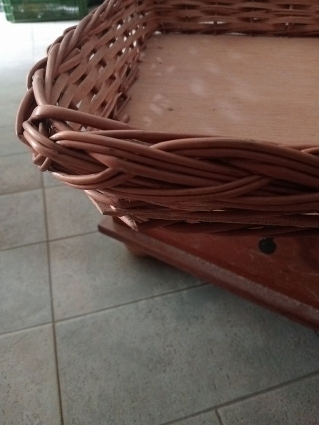 Cesta mimbre rectangular