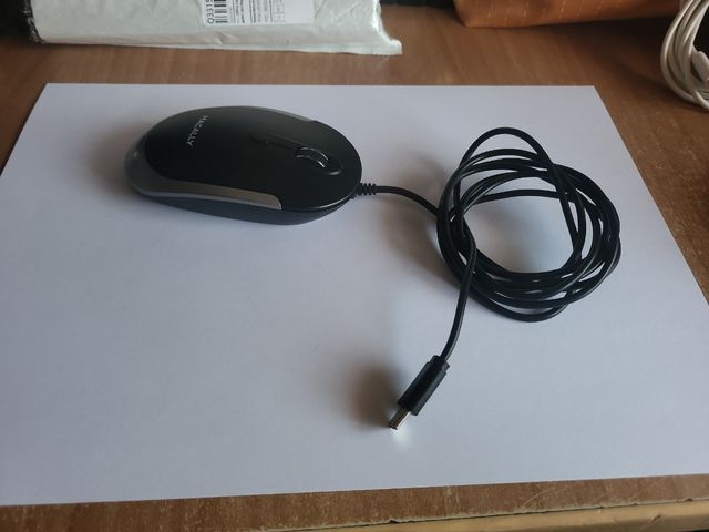 Rato óptico Macally - Preto/Cinza