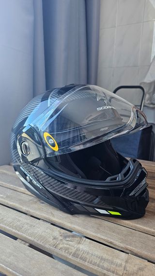 Casco de moto modular Scorpion ADX-2 Carbono