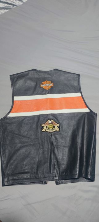 Chaleco Harley-Davidson Negro-Naranja