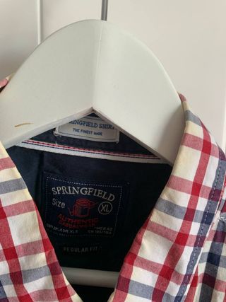 Camisa cuadros roja y blanca