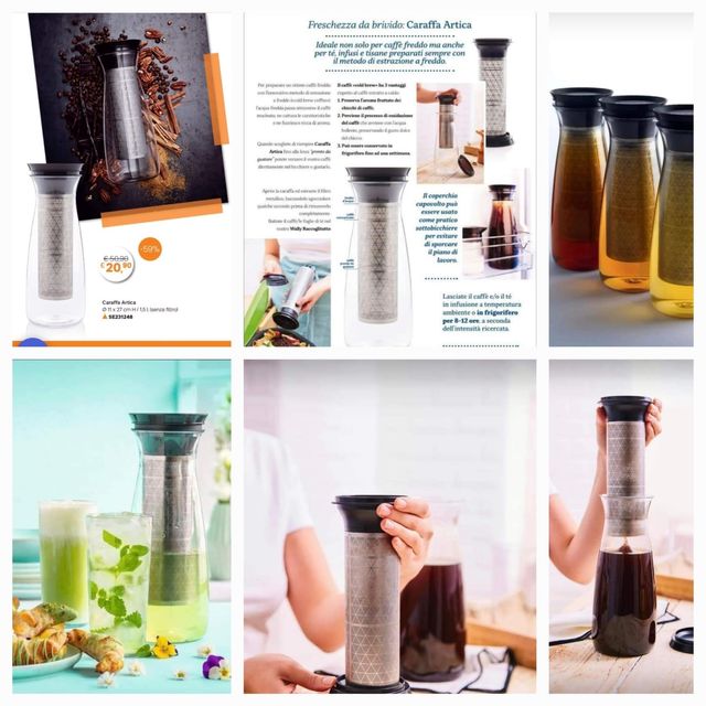 Caraffa Tupperware infusi