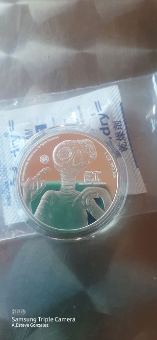 Moneda plata 999.9 ET el Extraterrestre