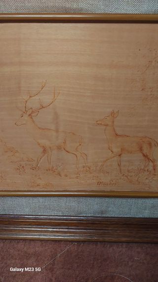 Cuadros madera tallados
