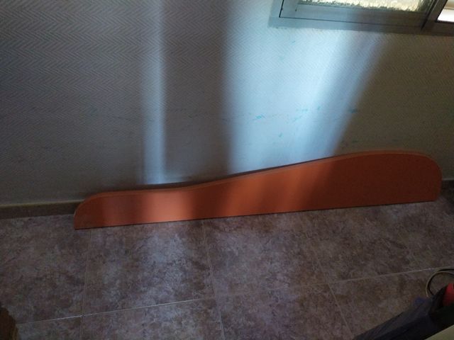 Tabla madera naranja decorativa