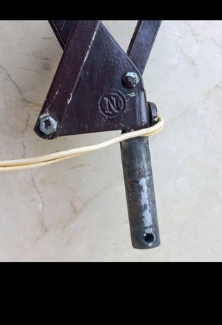 Lámpara escritorio vintage marrón