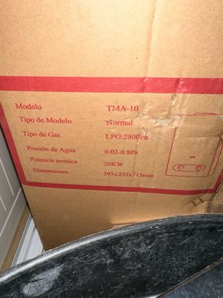 Calentador de agua ARCA TMA-10