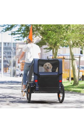 Remolque bici perro - Azul