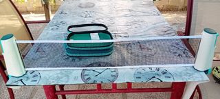 Juego ping pong: 2 raquetas + 3 pelotas +red