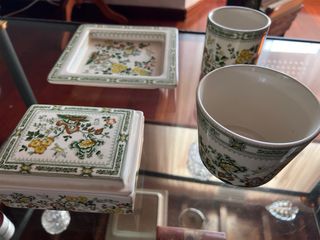 Juego de fumador porcelana