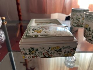 Juego de fumador porcelana