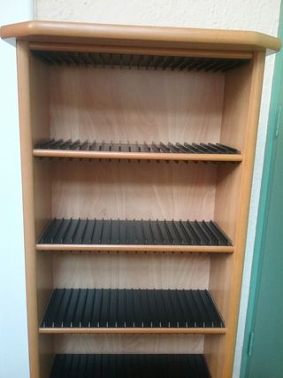 Mueble torre CDs madera - 5 baldas