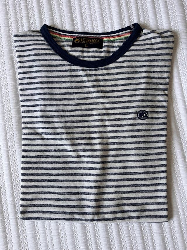 Camiseta Altonadock XL rayas azul marino