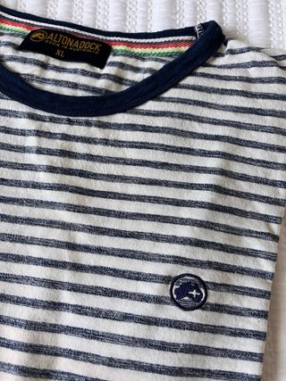 Camiseta Altonadock XL rayas azul marino