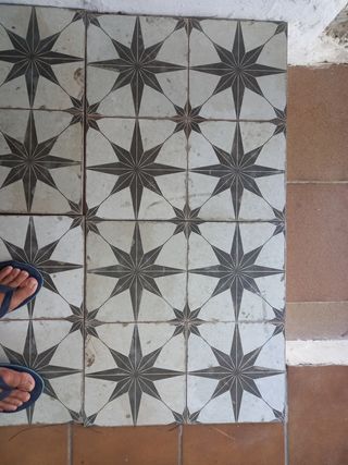 Suelo hidráulico vintage