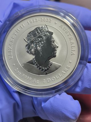 Moneda 2 Onzas Plata Lunar III Dragón 2024