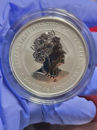 Moneda 2 Onzas Plata Lunar III Dragón 2024
