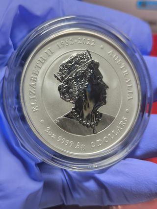 Moneda 2 Onzas Plata Lunar III Dragón 2024