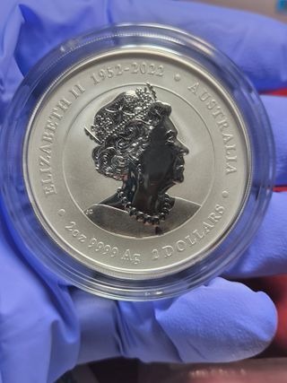 Moneda 2 Onzas Plata Lunar III Dragón 2024