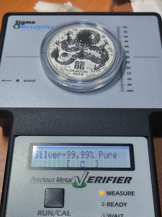 Moneda 2 Onzas Plata Lunar III Dragón 2024