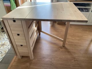 Mesa plegable de madera - extensible