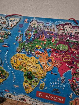 Mapa mundi imantado Jacod