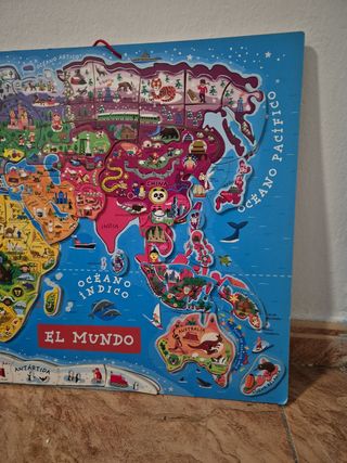 Mapa mundi imantado Jacod