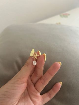 Pendientes Perla Estrella Dorados