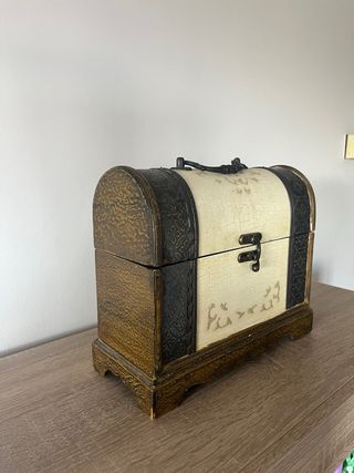 Baul decoracion madera