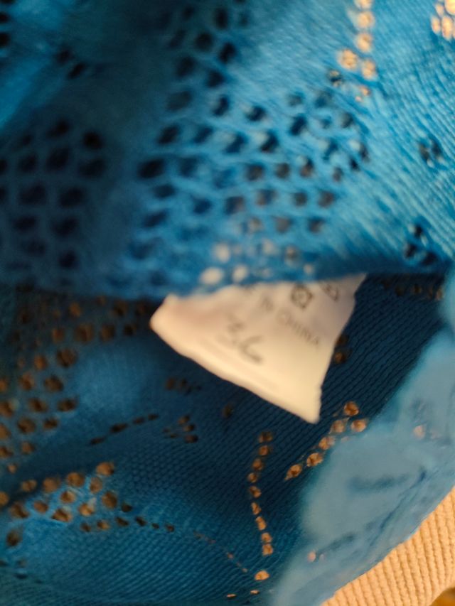 Top encaje azul - Talla S