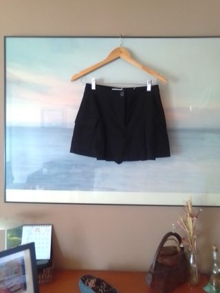 Mini falda negra Bershka