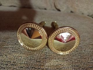 2 Alzapaños dorados metal