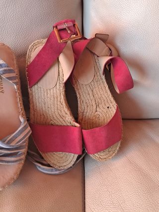 Sandalias esparto New Way - 2 pares - Nº38 y Lefti