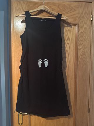 Vestido premamá Kiabi negro - Talla M