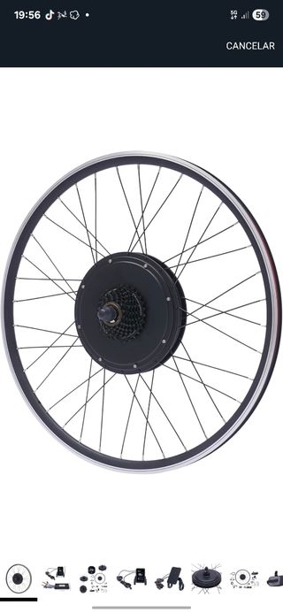 Kit rueda eléctrica bicicleta