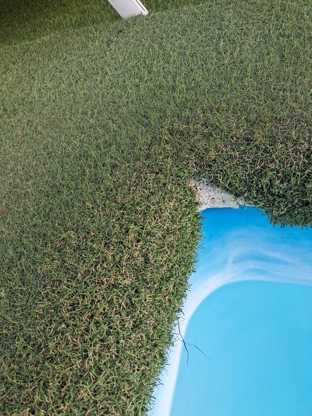 Borde piscina de piedra