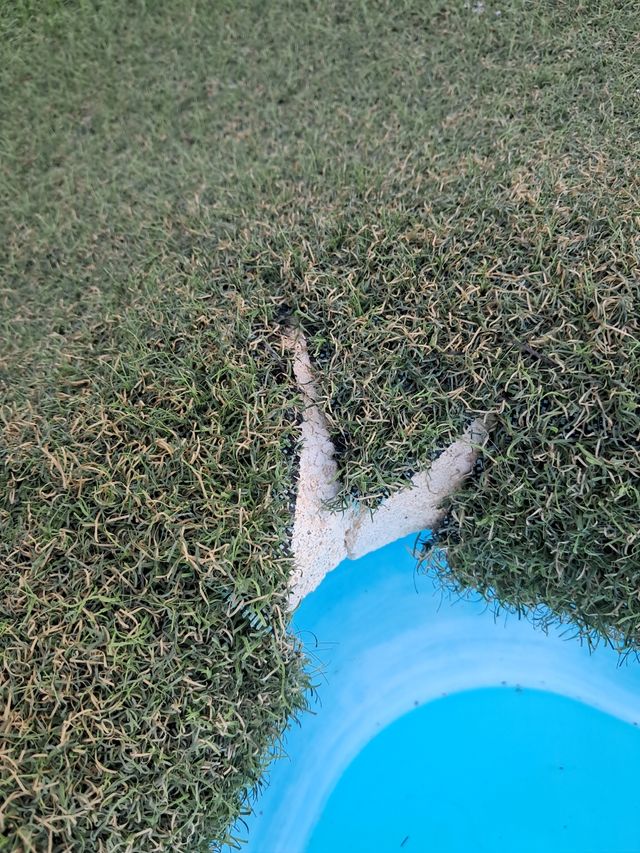 Borde piscina de piedra