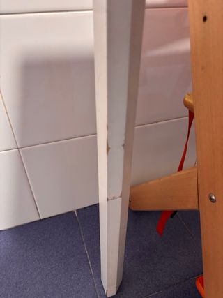 Mesa blanca extensible madera