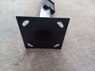 2 pies para farola - metal negro