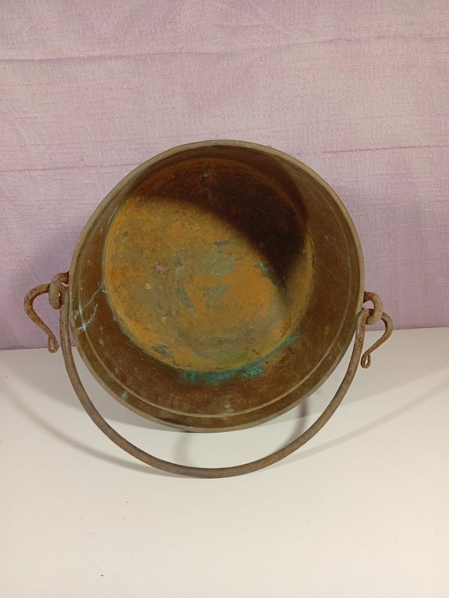 Caldero cobre antiguo