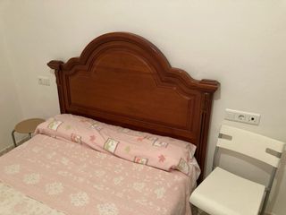 Cabecero cama madera + colchón